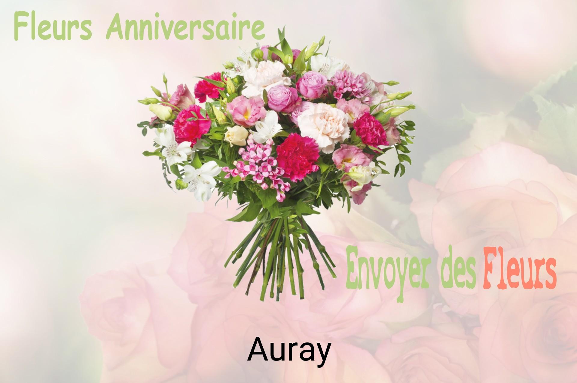 Bouquet de fleurs d’anniversaire livré à Auray