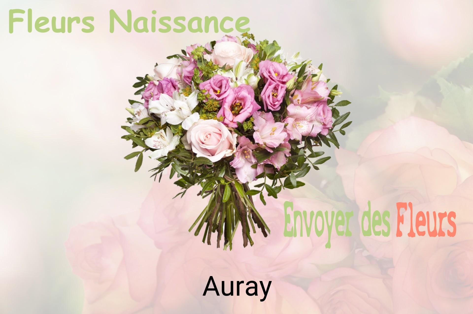 Bouquet de fleurs de naissance livré à Auray